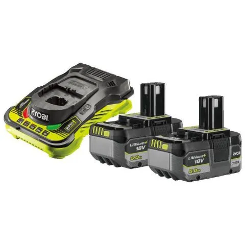 Extra rabatt ONE+ RC18150-250X Ryobi Laddpaket 2 st 18V, 5,0 Ah